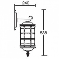 Настенный фонарь уличный  81202 Bl Oasis Light