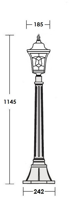 Наземный фонарь VENECIA 2S 91807S Bl Oasis Light