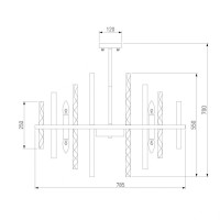 Подвесная люстра Bogates Hollis 368/12 Smart