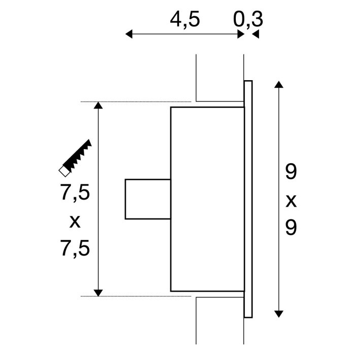 Подсветка для лестниц и ступеней Flat 112771 SLV