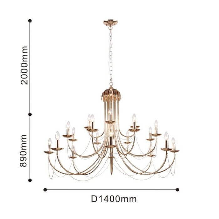 Подвесная люстра Plini 2591-20P F-Promo