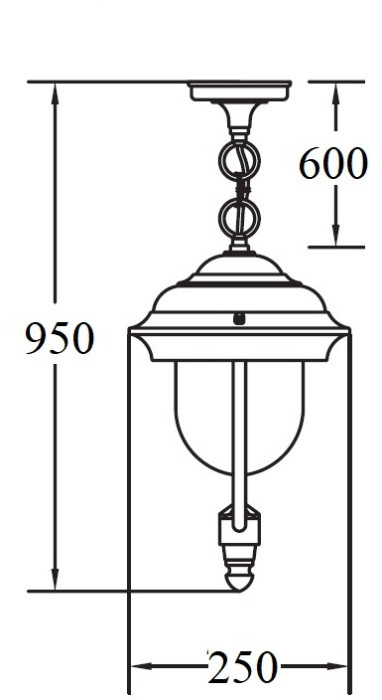 Уличный светильник подвесной MADRID 84305 Bl Oasis Light