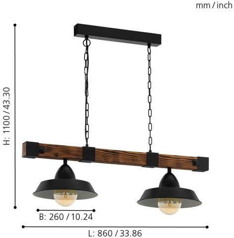 Подвесной светильник Oldbury 49684 Eglo