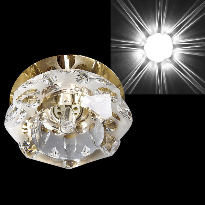 Точечный светильник  7286/H G9 GD+WT Sneha