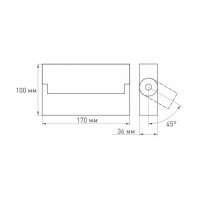 Потолочный светодиодный светильник Arlight SP-Loft-Surface-S170-10W Day4000 026213
