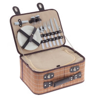 Корзина для пикника на 2 персоны с холодильным отделением, L40 W32 H17,5 см