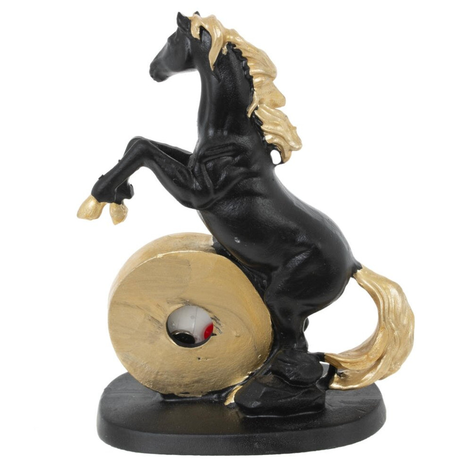 Фигурка декоративная "Лошадь" с часами (LR41x1), L8,, L9 W5 H12 см