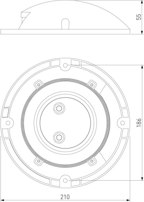 Встраиваемый светильник уличный Park 35167/S серый Elektrostandard