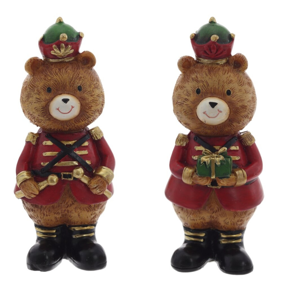 Фигурка декоративная "Медвежонок",  L4 W4 H10 см, 2в.