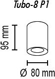 Точечный светильник Tubo Tubo8 P1 20 TopDecor