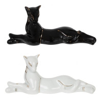 Фигурка декоративная "Кошка", L20 W5,5 H9 см, 2в.