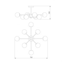 Потолочная люстра Eurosvet Ascot 30166/8 золото