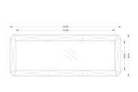 Зеркало с фактурной зеркальной отделкой Зеркало с фактурной зеркальной отделкой