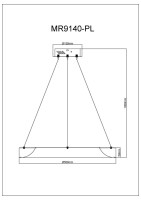Подвесной светильник Elara MR9140-PL MyFar