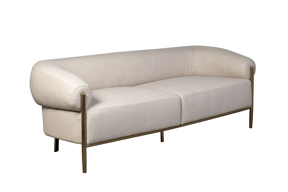 Диван двухместный серый