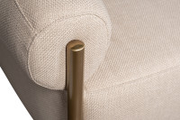 Диван двухместный серый