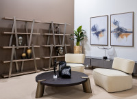 Стол журнальный низкий Kong темный орех