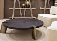 Стол журнальный низкий Kong темный орех