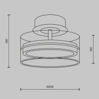 Потолочный светильник Dress code MOD348CL-L18BBS3K Maytoni Потолочный светильник Dress code MOD348CL-L18BBS3K Maytoni
