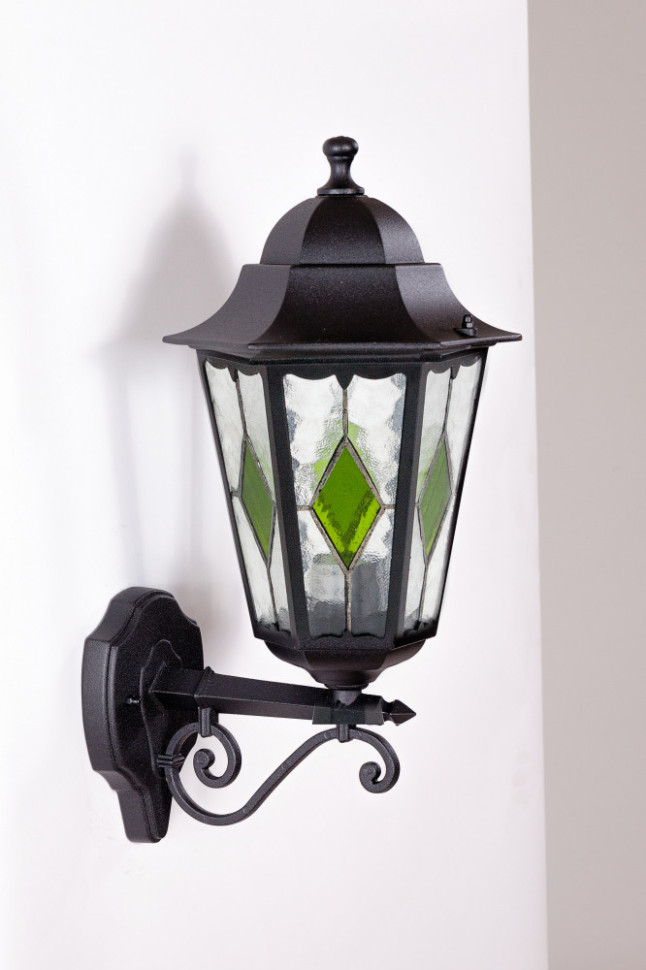 Настенный фонарь уличный PETERSBURG lead GLASS 79801lg Bl Oasis Light