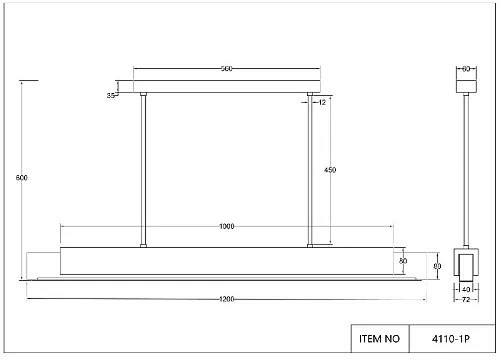 Потолочная люстра Magestic 4110-1P Favourite