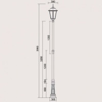Наземный фонарь  79832 Bl Oasis Light