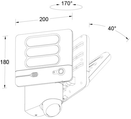 Прожектор уличный SECURY'LIGHT ST6255-CAM SS Oasis Light