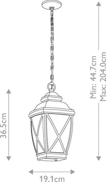 Уличный светильник подвесной Tangier KL-TANGIER8-M Kichler