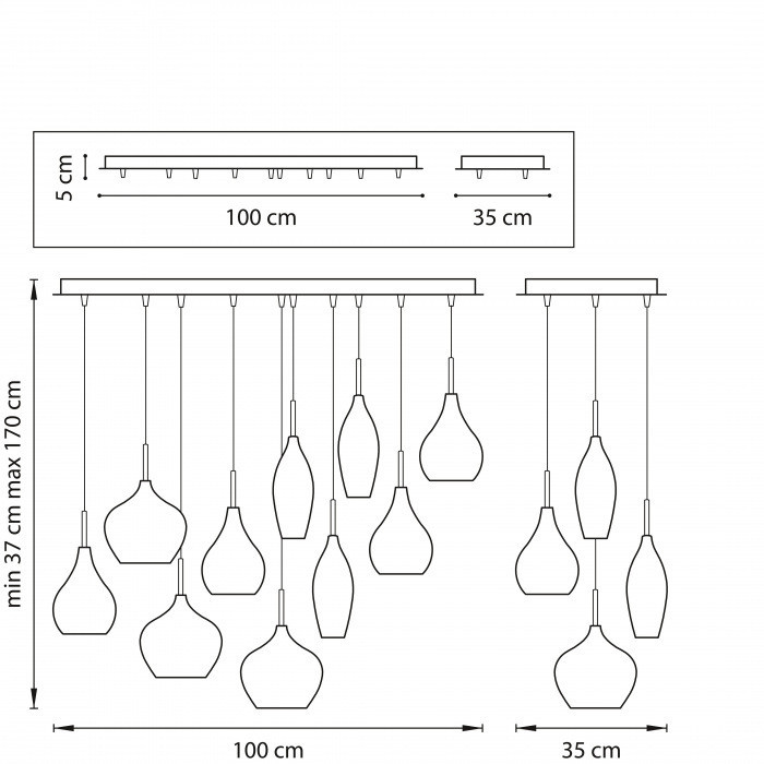 Подвесной светильник PENTOLA 803125 Lightstar