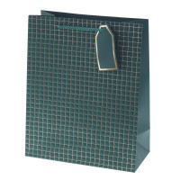 Пакет подарочный M (бумага 210г/м2, блок 12шт), L26 W12 H32 см, 14в.