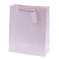 Пакет подарочный M (бумага 210г/м2, блок 12шт), L26 W12 H32 см, 14в.