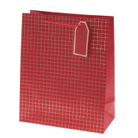 Пакет подарочный M (бумага 210г/м2, блок 12шт), L26 W12 H32 см, 14в.