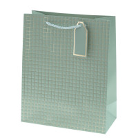 Пакет подарочный M (бумага 210г/м2, блок 12шт), L26 W12 H32 см, 14в.