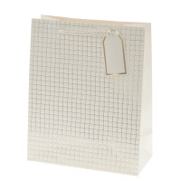 Пакет подарочный M (бумага 210г/м2, блок 12шт), L26 W12 H32 см, 14в.