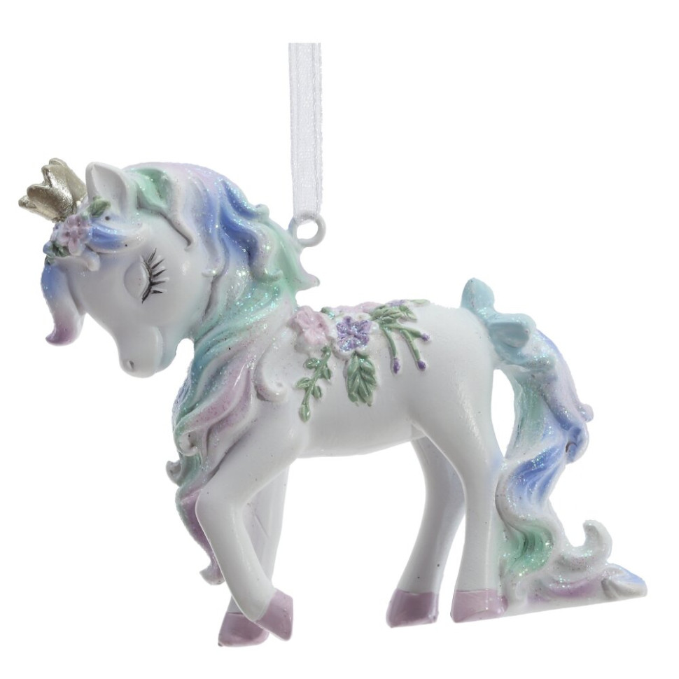 Фигурка декоративная подвесная "Лошадка", L8 W2,5 H7,5 см, 2в.