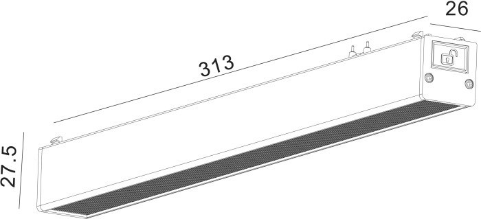 Трековый светильник SLIM DL-SLIM-DFBL-12-CCT SWG