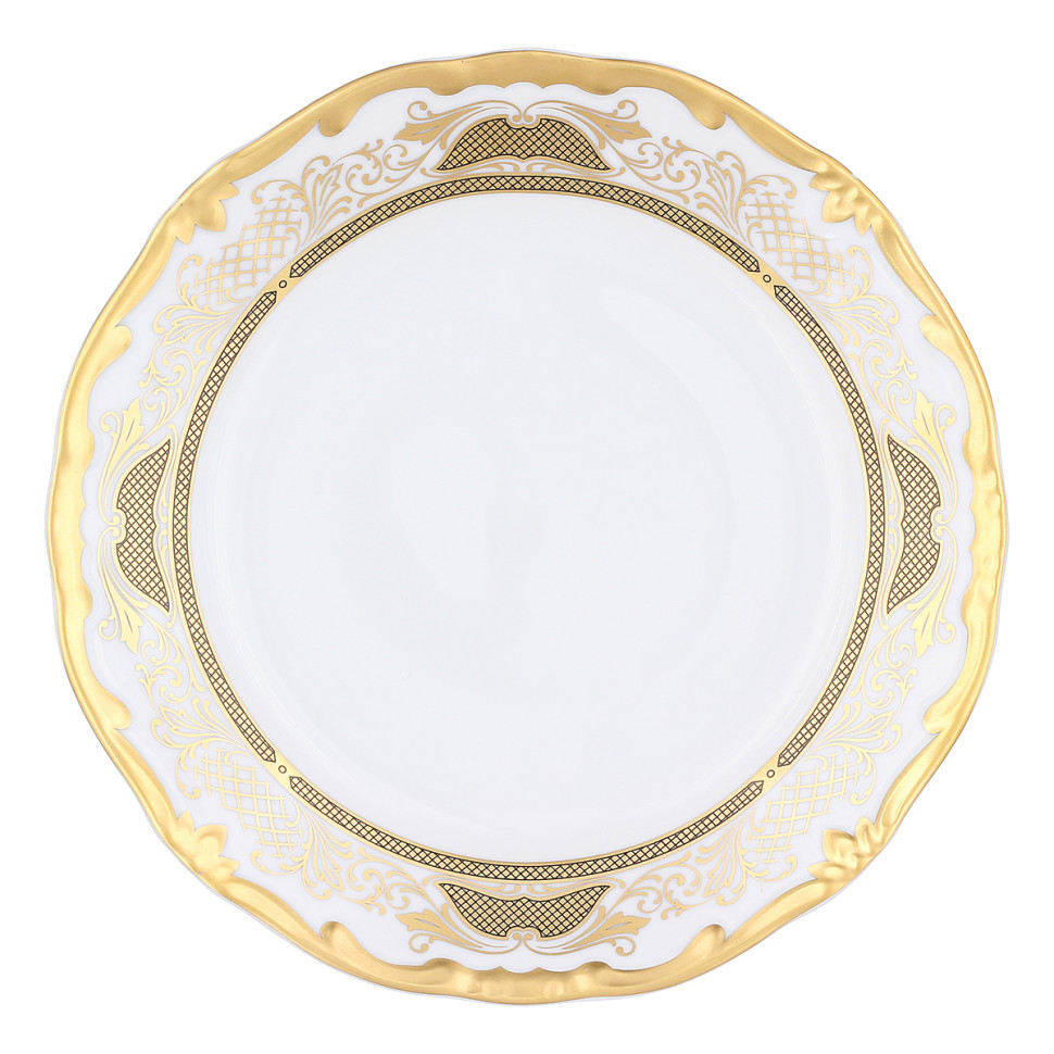 Набор тарелок 19см.6шт."Симфония золотая"