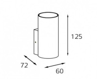 Настенный светильник Danny Danny W1 white Italline