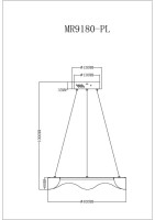 Подвесной светильник Diona MR9180-PL MyFar Подвесной светильник Diona MR9180-PL MyFar
