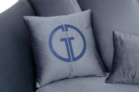 Диван Annette трехместный велюровый сапфир Диван Annette трехместный велюровый сапфир