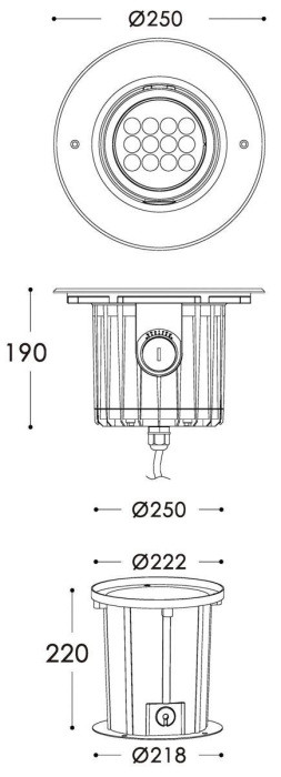 Встраиваемый светильник уличный Soft Flex 730266 Deko-Light