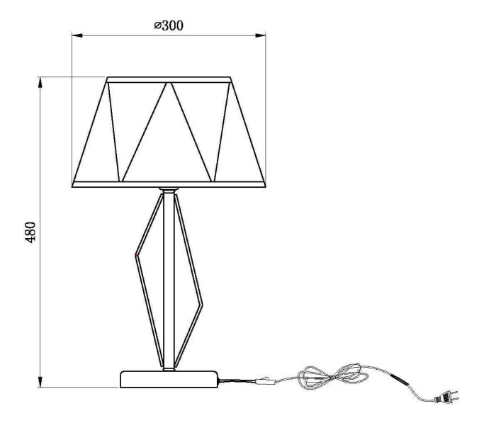 Интерьерная настольная лампа Si VL2191N01 Vele Luce