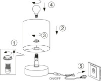 Интерьерная настольная лампа Eleanor 7070-502 Rivoli Интерьерная настольная лампа Eleanor 7070-502 Rivoli