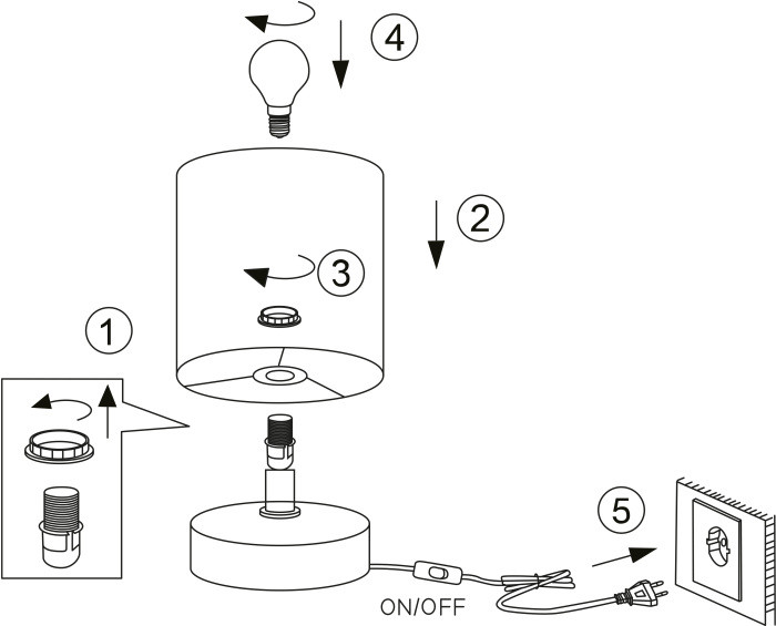 Интерьерная настольная лампа Eleanor 7070-502 Rivoli