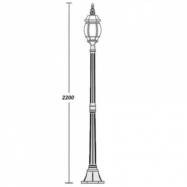 Наземный фонарь  83408L W Oasis Light