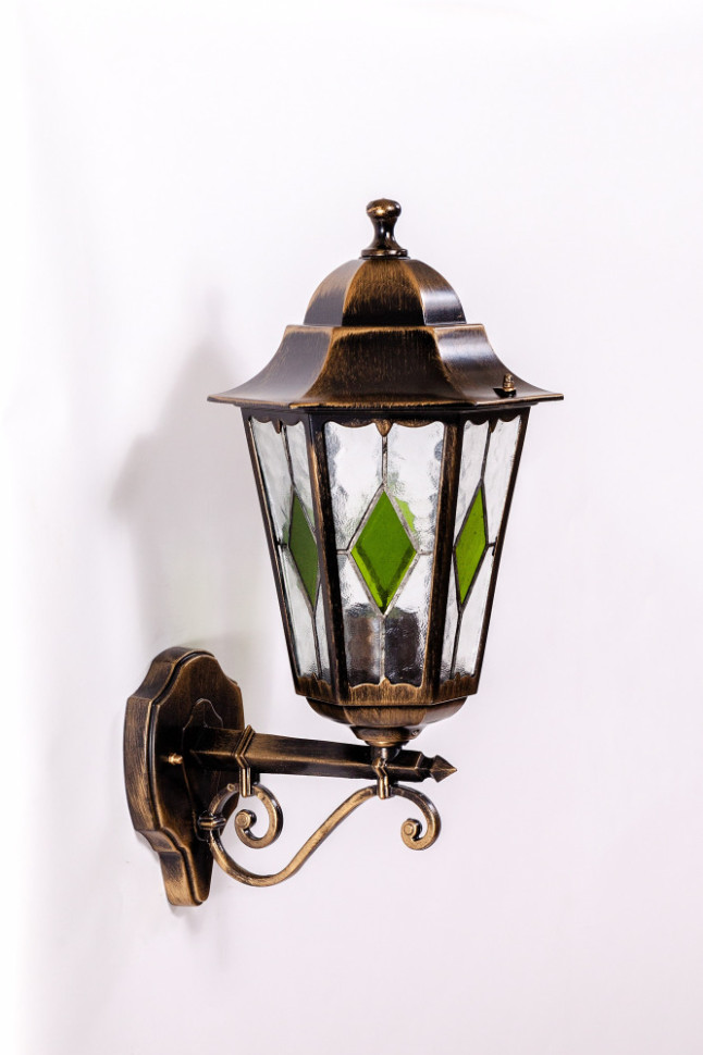 Настенный фонарь уличный PETERSBURG lead GLASS 79801lg Gb Oasis Light