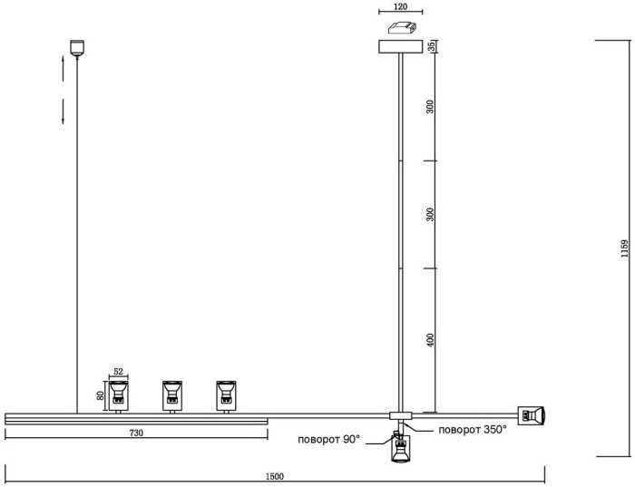 Подвесной светильник Рия 07618-150,19 Kink Light