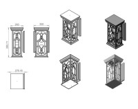 Настенный фонарь уличный Варна 370-12/bbc-11 Русские фонари