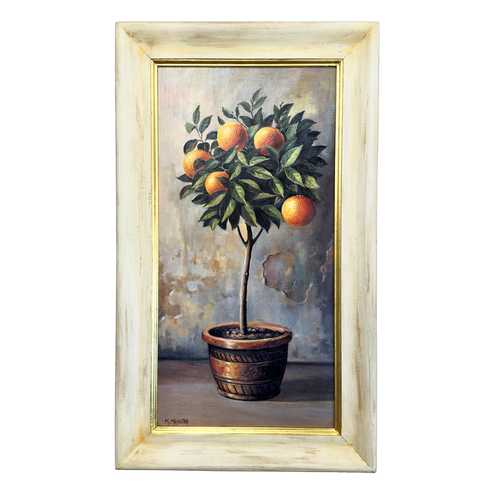 Картина 40х80см."Дерево Апельсин"