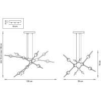 Подвесная светодиодная люстра Lightstar Bergamo 745247 Подвесная светодиодная люстра Lightstar Bergamo 745247